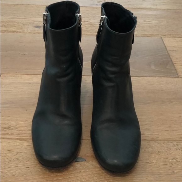 Prada double zip black leather ankle boots - Picture 6 of 13